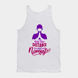Keep Your Distance And Namaste Tank Top